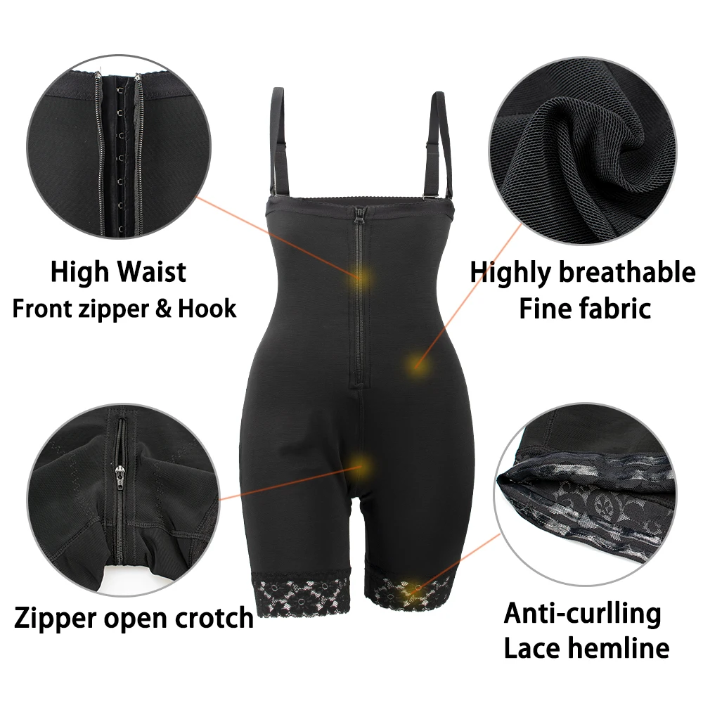 Faja moldeadora sin costuras de cintura alta con control de abdomen, efecto push-up y levantamiento de glúteos, faja de compresión para mujer. - Imagen 2