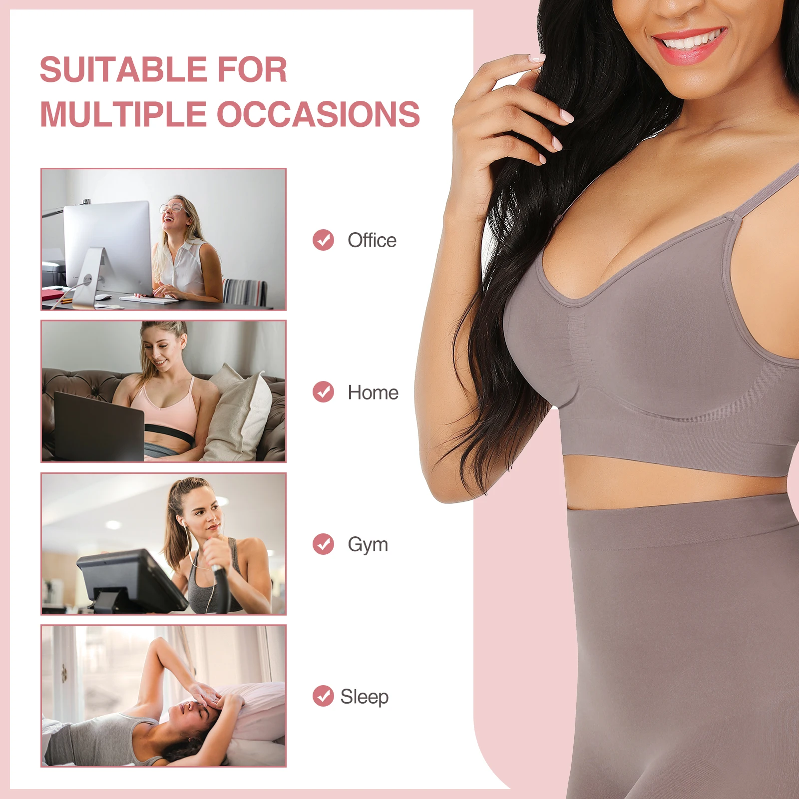 OFERTA ESPECIAL Sujetador moldeador sin costuras, faja realzadora de glúteos, braguita moldeadora para mujer - Imagen 4